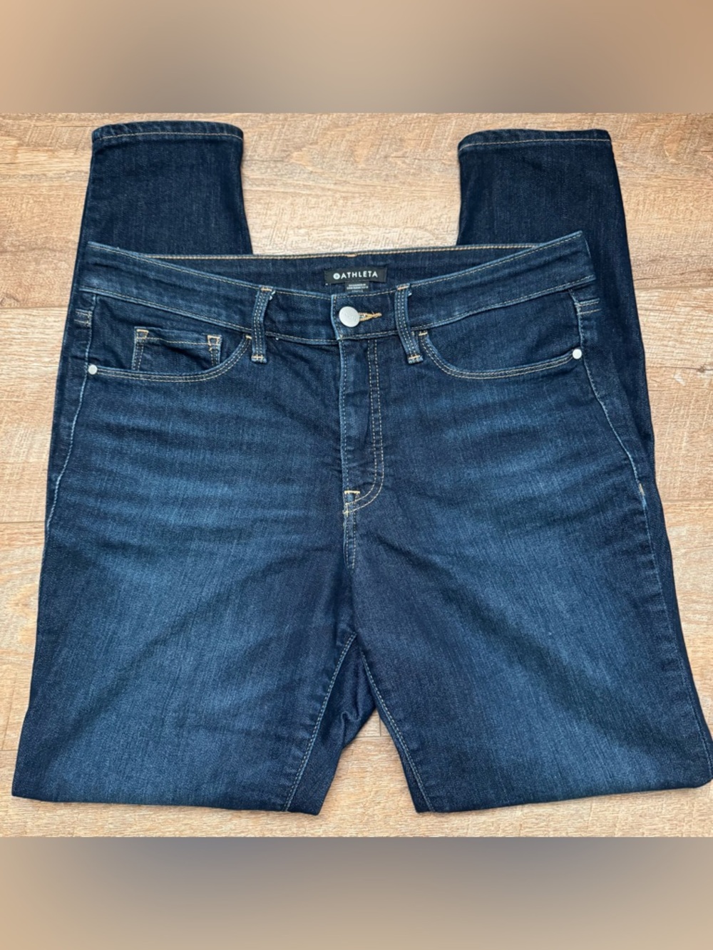 Athleta Skulptek Ultra Skinny jean Midnight 10